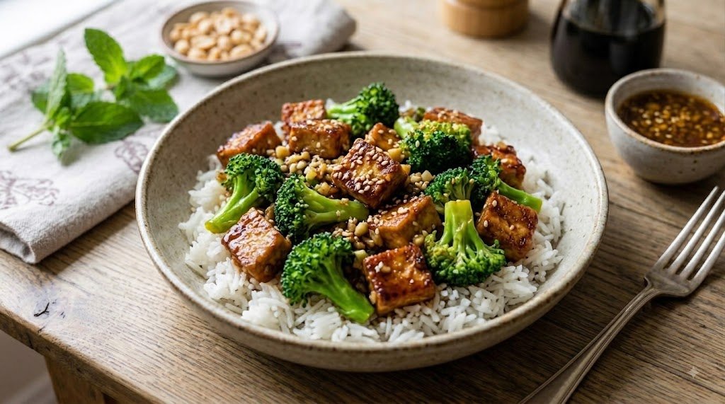 Tofu & Broccoli Stir-Fry